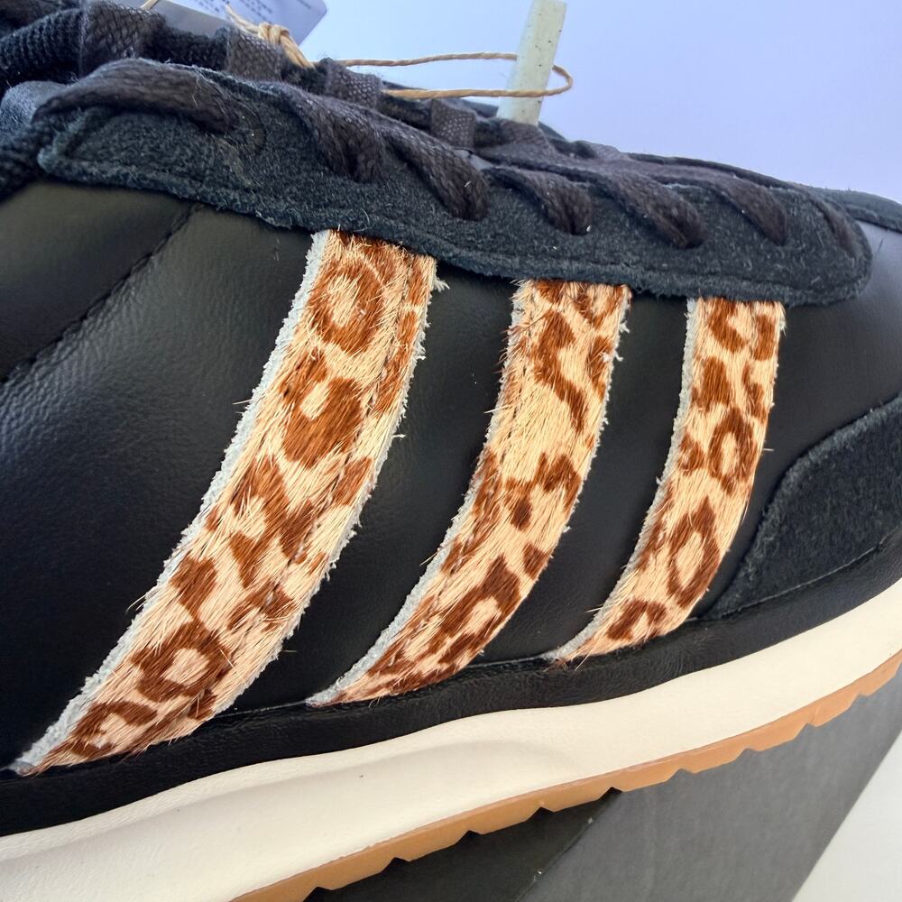 Adidas Run 70s 2.0 KI5790 Black Leopard Print Women's 9 / UK 7.5 / EUR 41.33 NWT